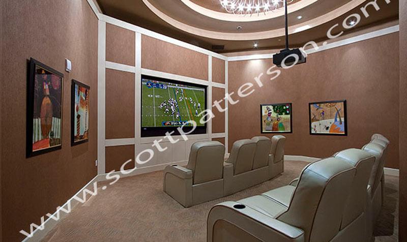 Ocean Palms Hollywood Florida Luxury Condo Media Room