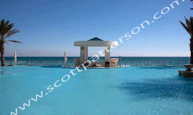 Ocean Palms Hollywood Florida Luxury Condo Pool View