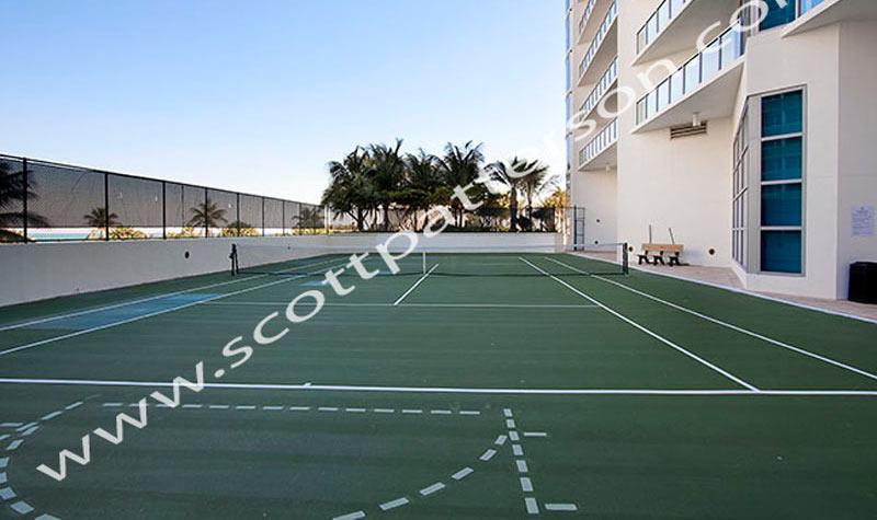 Ocean Palms Hollywood Florida Luxury Condo Tennis Court