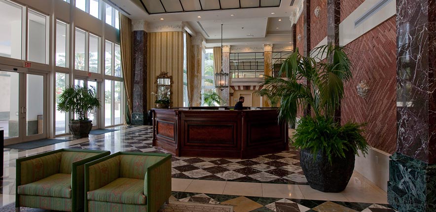 Bellini Bal Harbour Luxury Condo View of Lobby