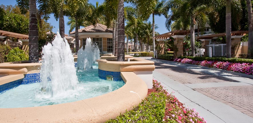 Courtyards at the Point Entrance Fountains