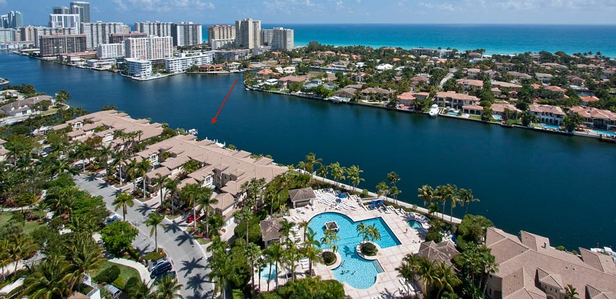 Courtyards at the Point Aerial View