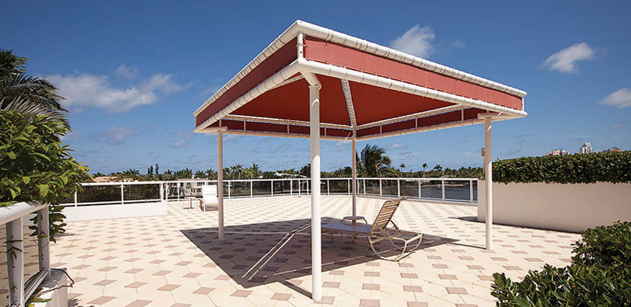 One Island Place Aventura Luxury Condo Shade Tent