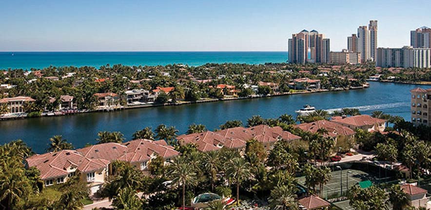 Porto Vita Aventura Luxury Condo Aerial View