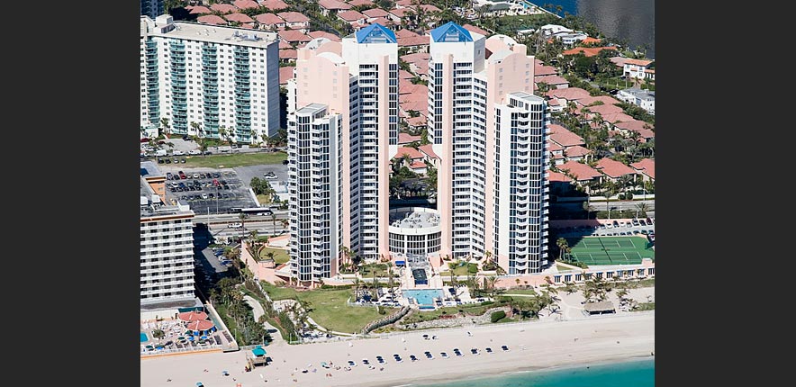 Ocean Four Sunny Isles Beach Luxury Condo Aerial View