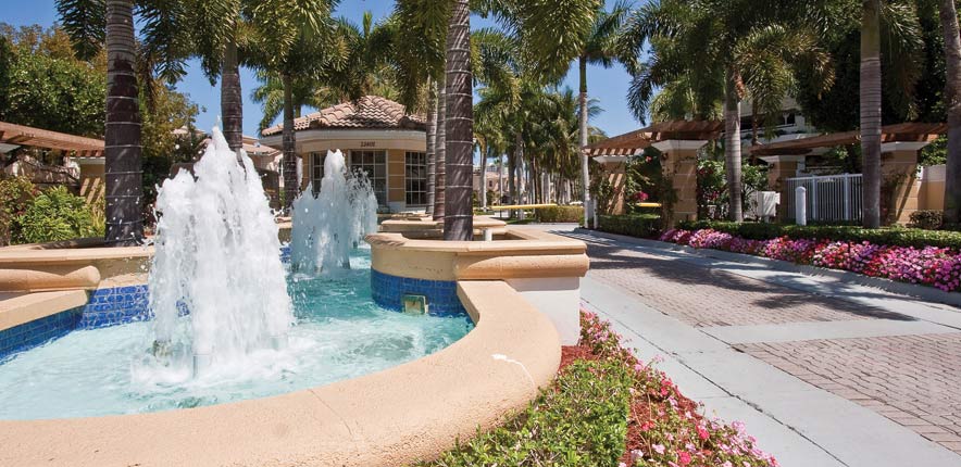 The Point Aventura Luxury Condo Fountain