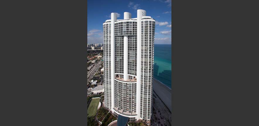 Trump Palace Sunny Isles Beach Luxury Condo Aerial View