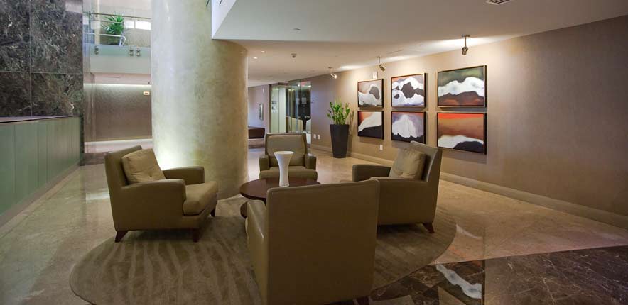 Trump Palace Sunny Isles Beach Luxury Condo Lounge Area in Lobby