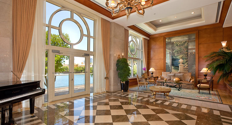Williams Island Aventura Luxury Condo Interior Living Space