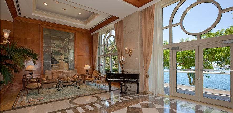 Williams Island Aventura Luxury Condo Interior Poolside View